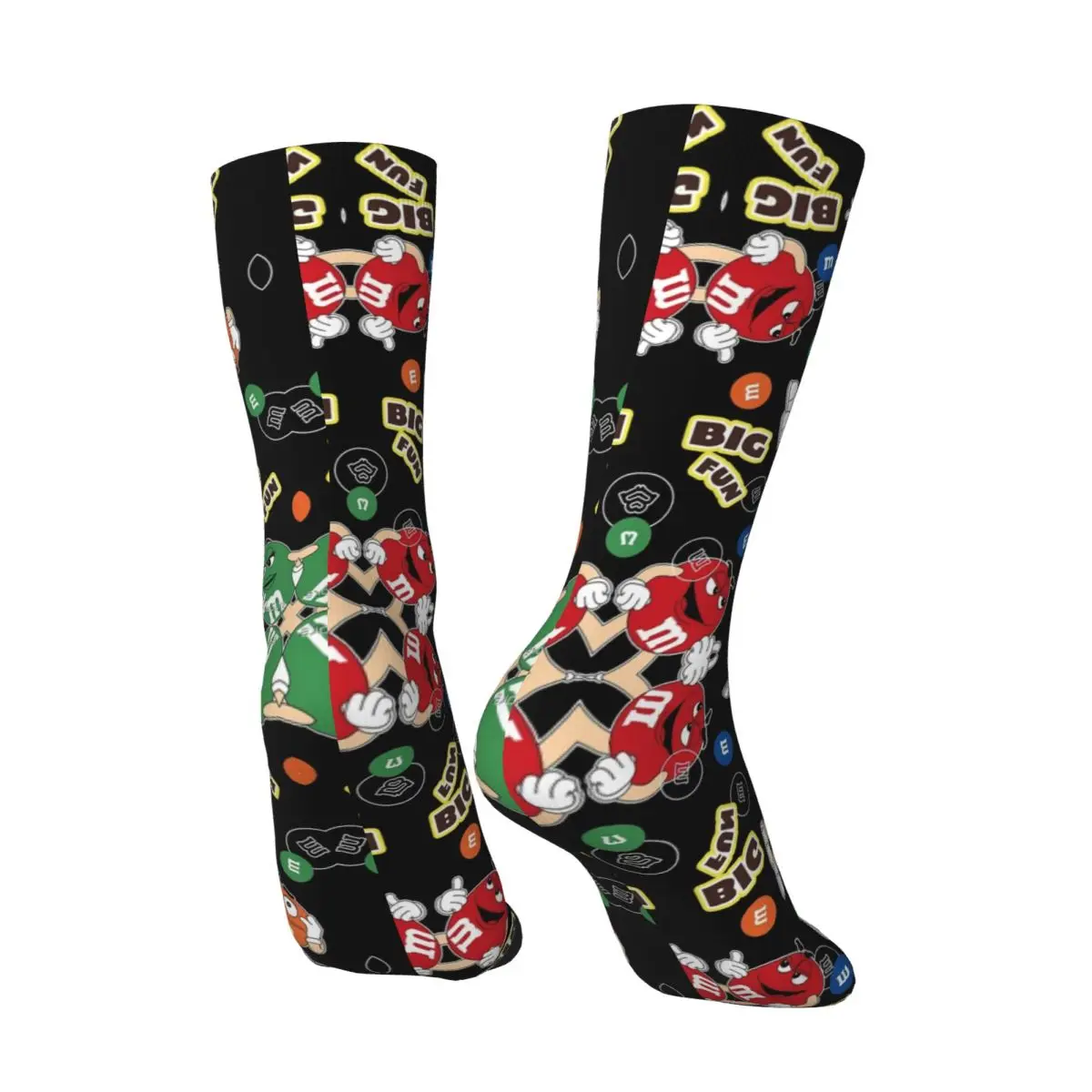 Hip Hop Retro Chocolate Delicious Candy Crazy Men's Socks Unisex Harajuku Seamless Printed Novelty Crew Sock official-website