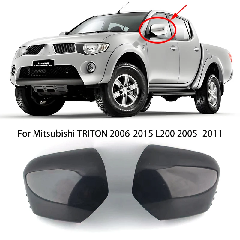 

Car Accessories For Mitsubishi TRITON 2006-2015 L200 2005-2011 Rearview Mirror Cover Reverse Mirror Shell Case Shell Housing