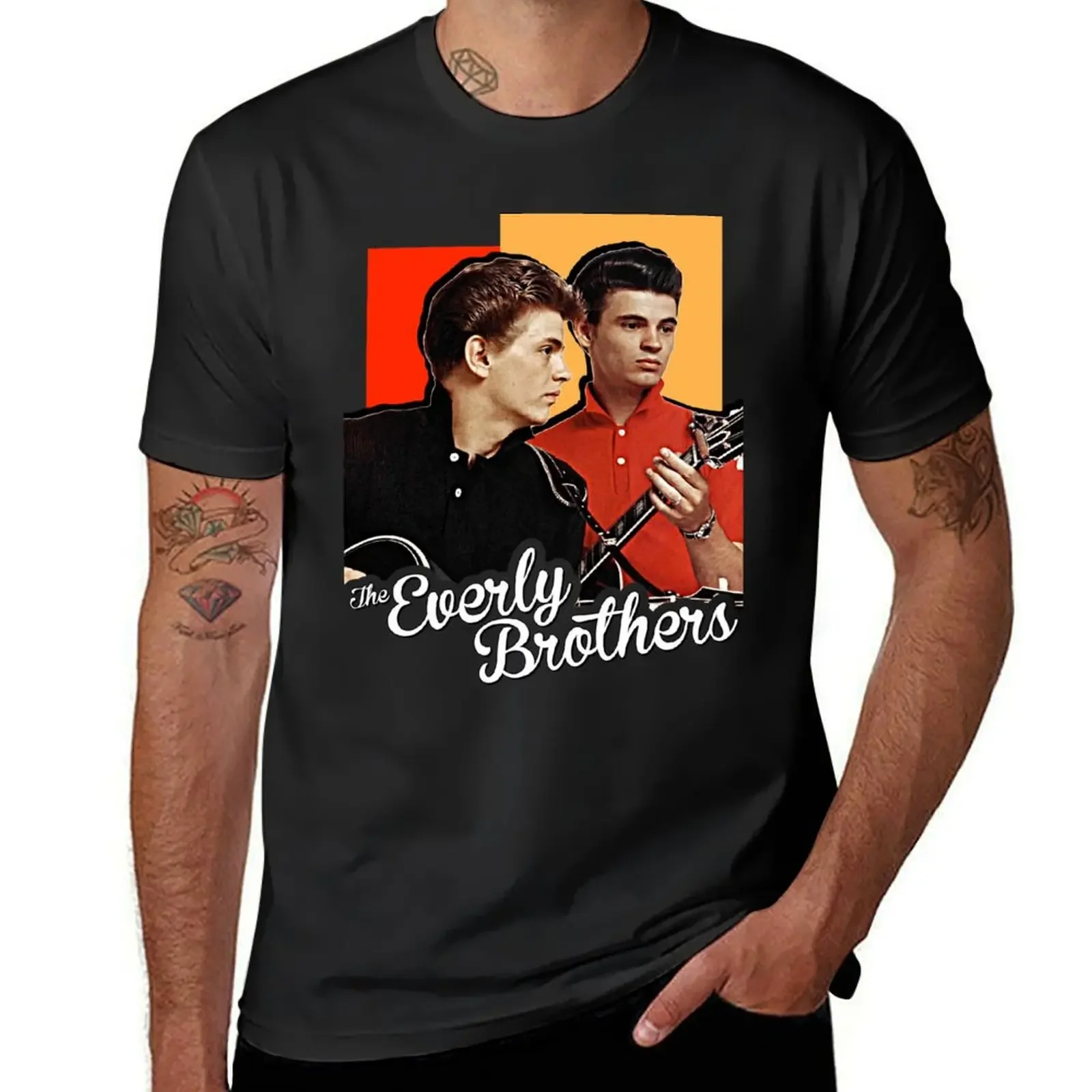 The Everly Brothers // Rock n Roll Duo FanArt T-Shirt shirts graphic tee anime figures Men's t shirts