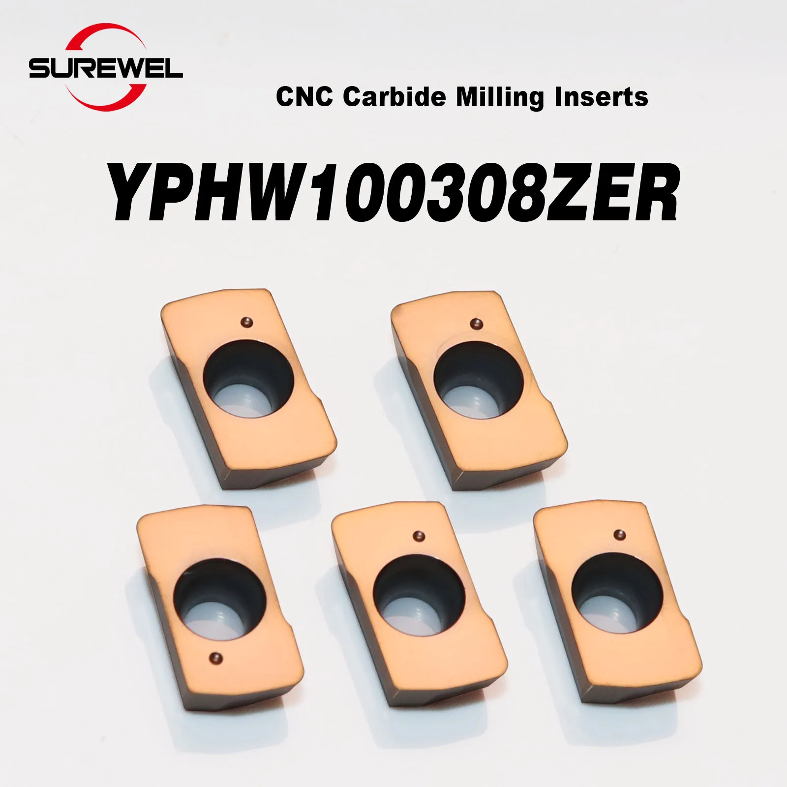 

10pcs YPHW100308ZER precision milling insert are suitable for high-precision inserts for face milling and step surface machining