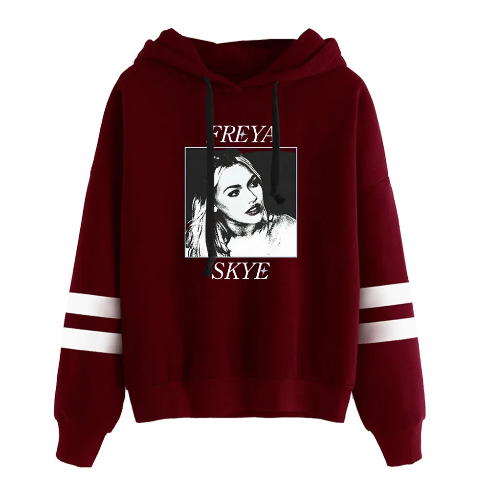 Freya Skye Merch Felpa con cappuccio vintage anni '90 Felpa con cappuccio alla moda Pullover Felpa sportiva Felpa streetwear