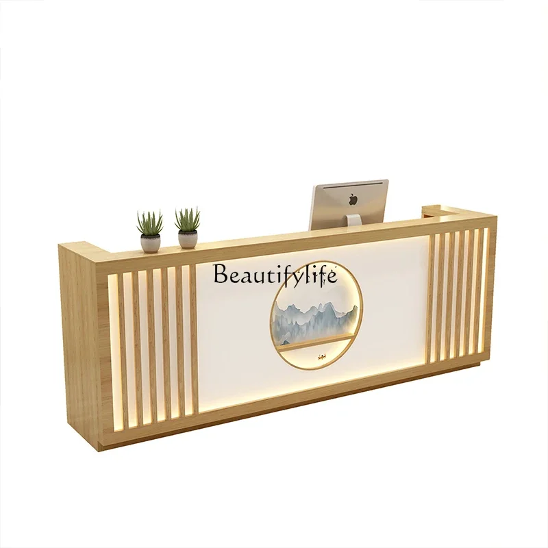 

*New Chinese Style Cashier Desk for Beauty Salon, Hair Salon, Clothing Store, and Reception Desk