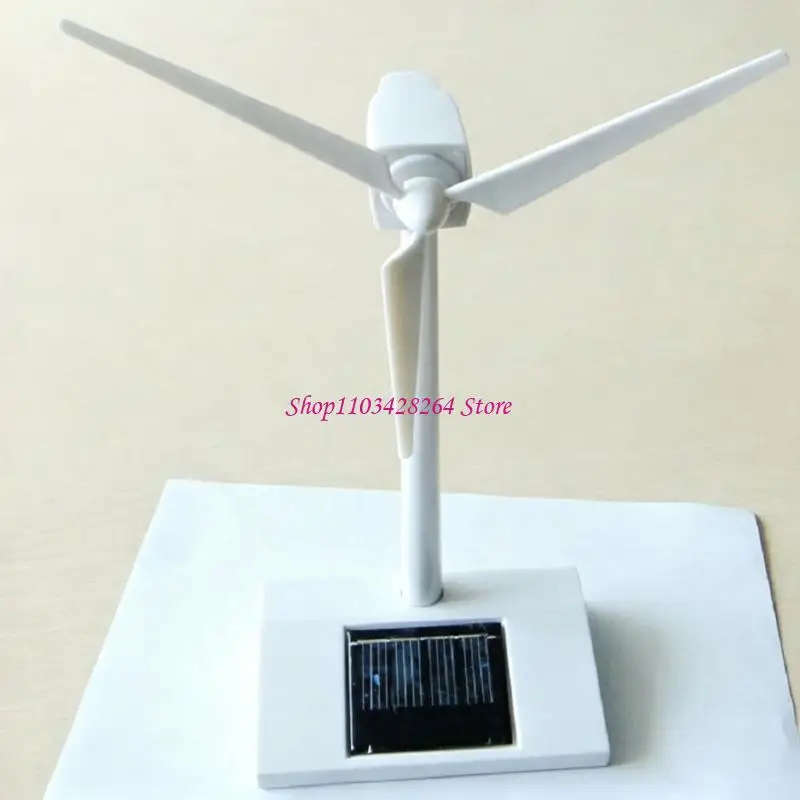 Assembly Light Powered Windmill Desk Model for Science Shelf Display Use