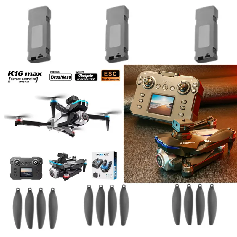 K16MAX Drone Battery K16 MAX Remote Control RC Drone 3.7V 1800Mah Battery/Propeller K16 MAX RC Dron Battery Blades Toys Parts