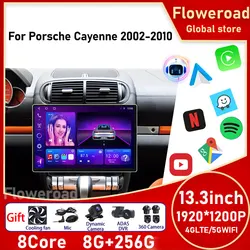 Android Auto For Porsche Cayenne 2002 - 2010 Car Stereo Radio Multimedia Video Player Navigation GPS Head Unit Carplay Screen