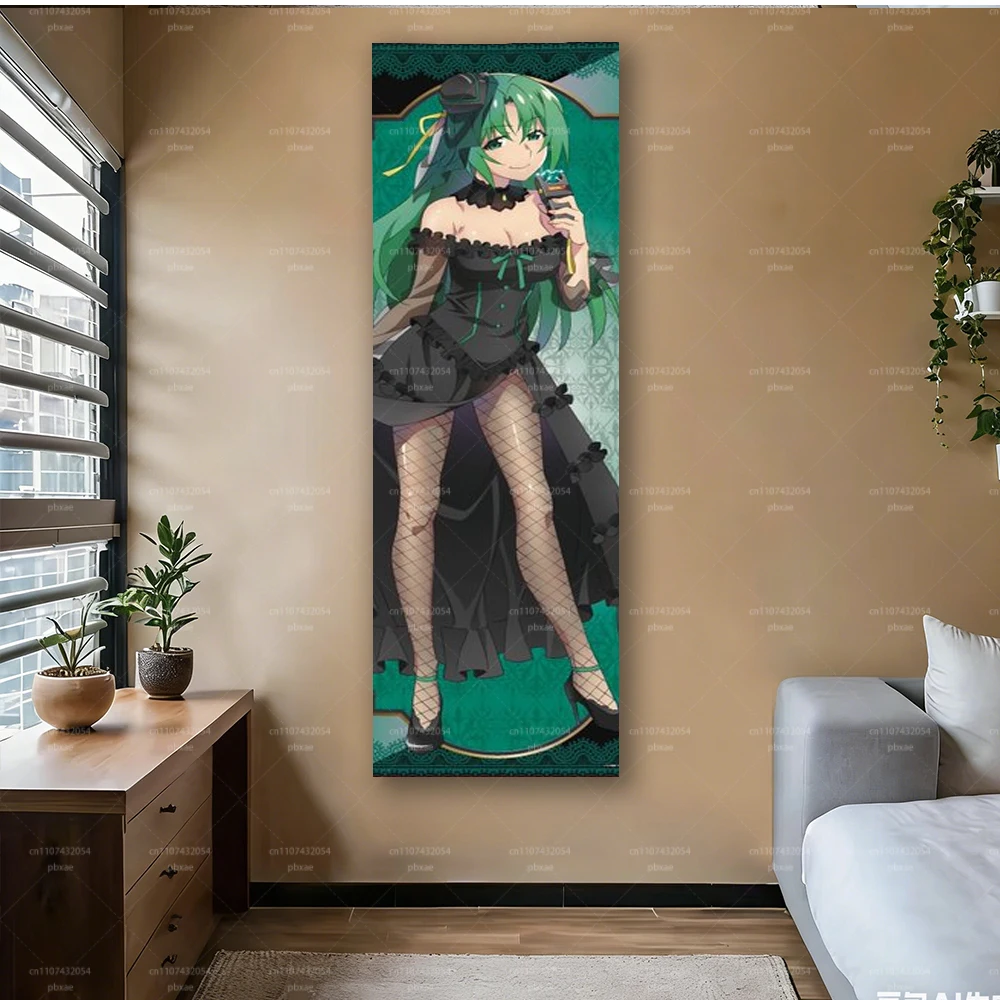 S-Sonozaki Shion Gothic Dress Tapestry, Long Vertical Wall Hanging, Anime Room Decor