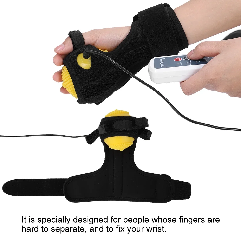 Electric Hand Massage Ball Infrared Therapy Hot Compress Stroke Hemiplegia Finger Rehabilitation Recovery Training Machine