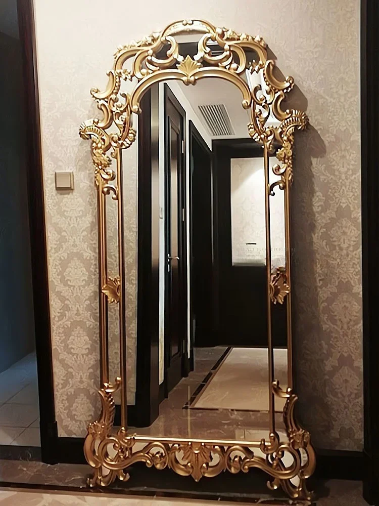 French full body mirror, cloakroom, floor to ceiling mirror, dressing Cuban Locke large mirror, wall mounted