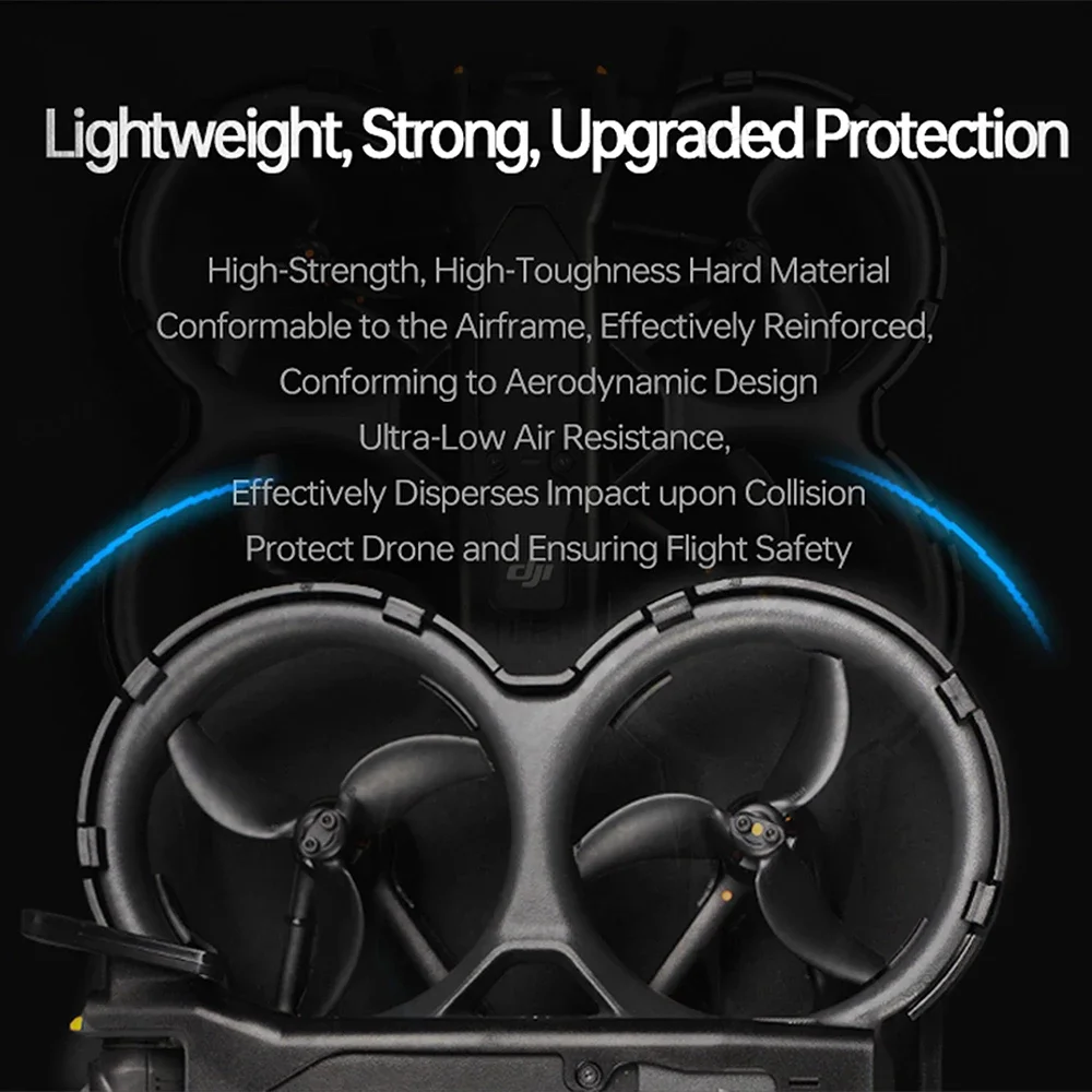 ل DJI Avata 2 المضادة للتصادم المروحة الحرس سلامة الطيران حماة الدعامة الوفير عدة ل DJI Avata 2 ملحقات طائرة بدون طيار