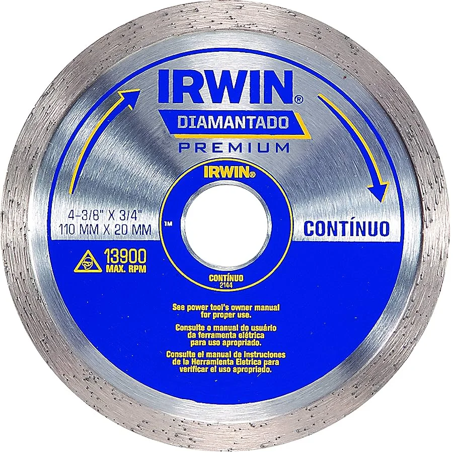 DIAMANTED DISC PREMIUM CONTINUED LISH 110MM IRWIN