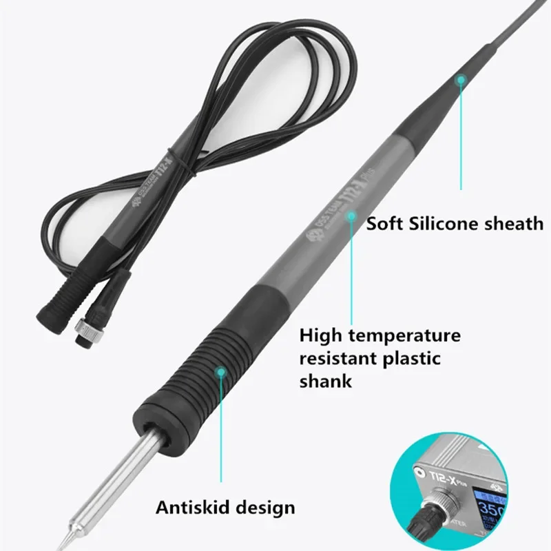 Imagem -06 - Oss T12-x Plus Estação de Solda Ferro de Solda Eletrônico com Pontas T12 Reparo Pcb Ferramentas de Solda do Telefone Board