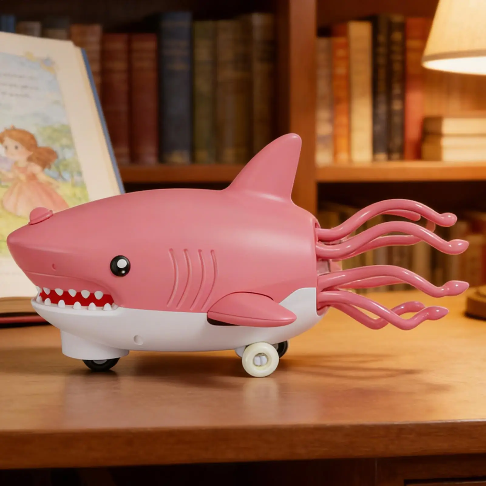 Interactive Shark Toy Light-Up Shark Shape Doll Animal Soother Toy For Family Kids Boy Party Indoor Kindergarten Home Birthday