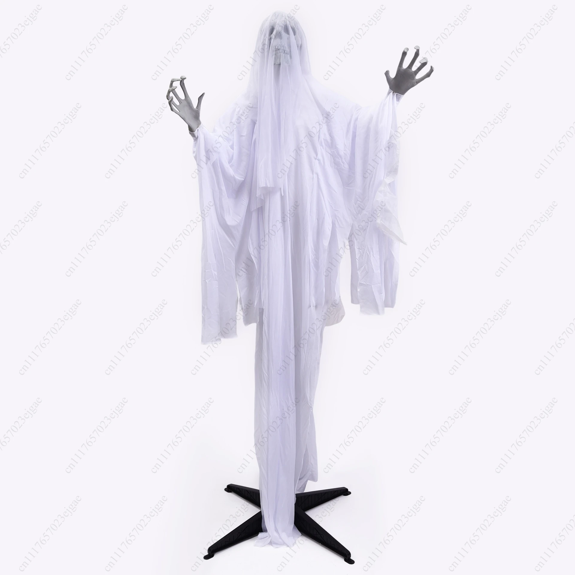 Halloween Voice Controlled Luminous Sound Standing Swinging Ghost 1.7m Terrifying Venue Decoration and Props