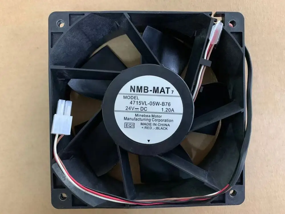 

NMB-MAT 4715VL-05W-B76 inverter cooling fan 24V 1.20A 12038 120mm 12cm 4-wire