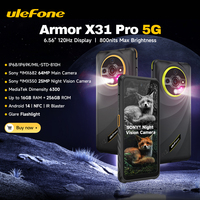 Ulefone Armor X31 Pro Rugged Phone 6.56'' Up to 16GB+256GB Sony ® Night Camera 64MP 6050mAh NFC Android 14 Smartphone