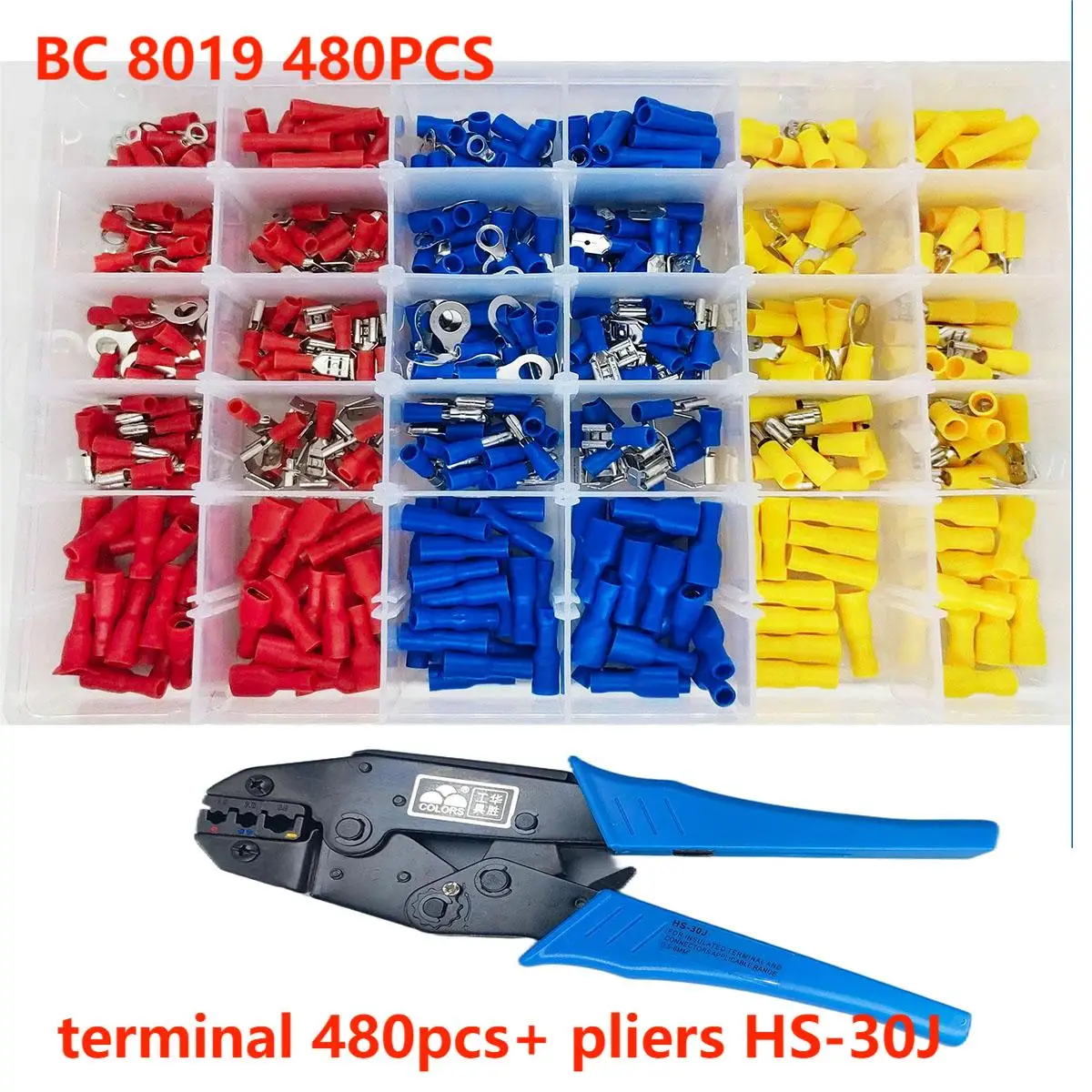 box cable Quick Connector connector cord end terminal compression wire connector Terminals Assorted Kit