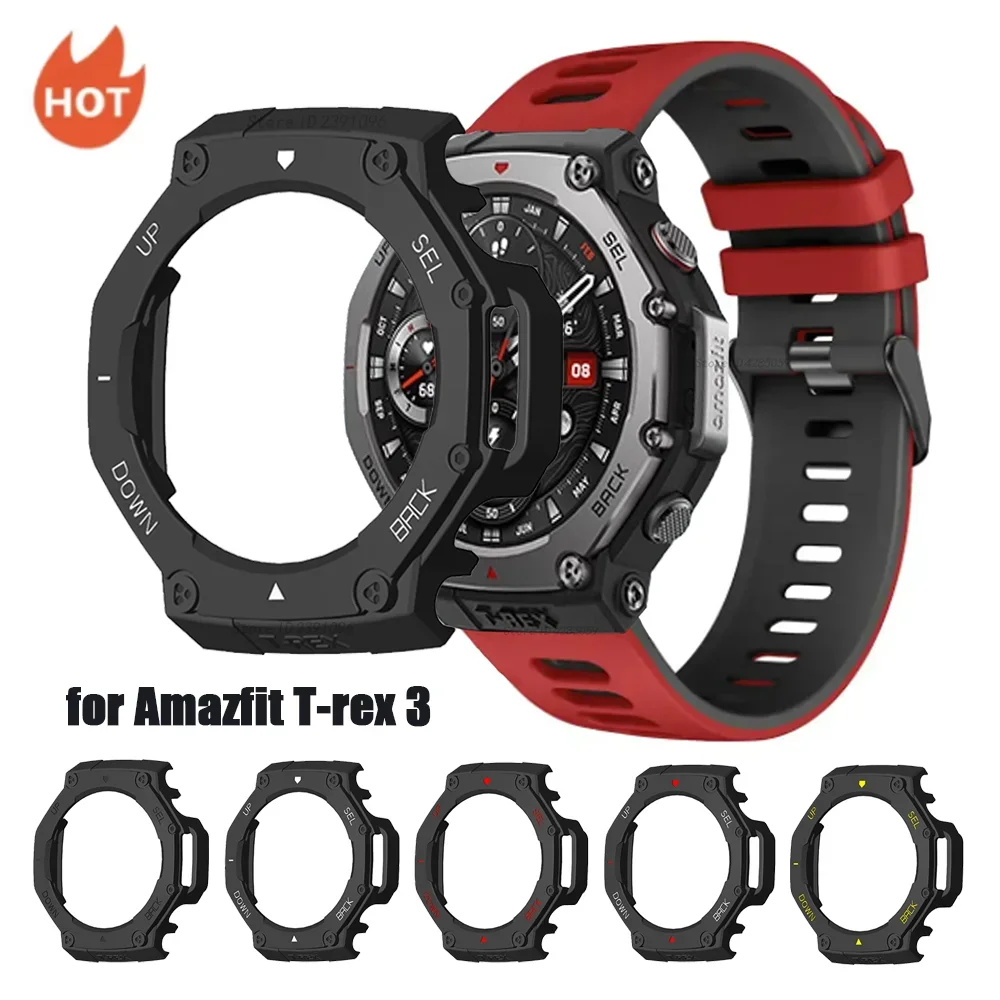 

PC Protector Cover Case For Amazfit T-Rex 3 Smart Watch Protective Shell Frame For Huami Amazfit T rex 3 Watch Case Accessories