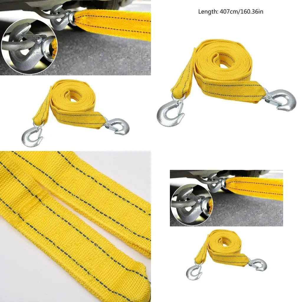 

Y1UD Thickened Tow Rope 4m 5t Traction Cable Outdoor Emergency Car Supplies