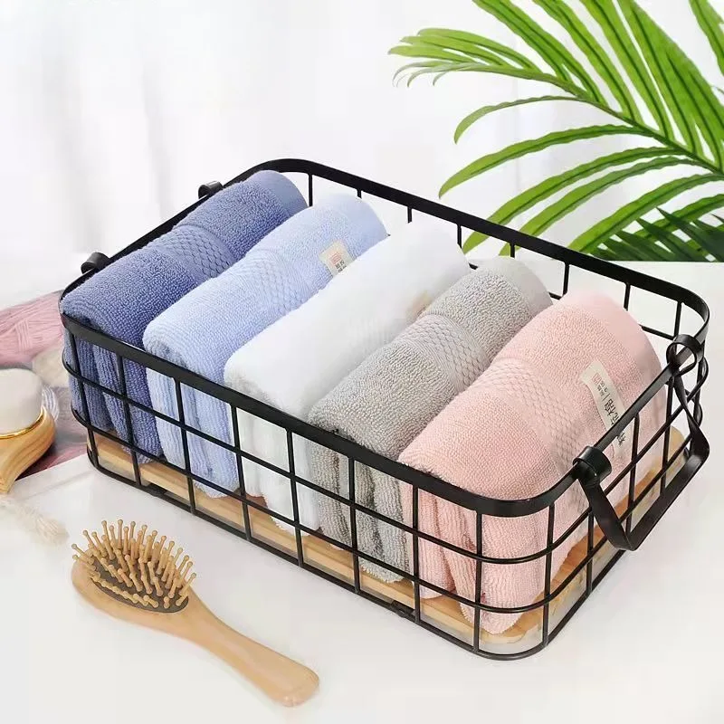 Face Towel Couple Home Bath  Shower Hair Dry Absorbent Adults Thicken Cotton Soft Lint-free Household Plain Comfortable