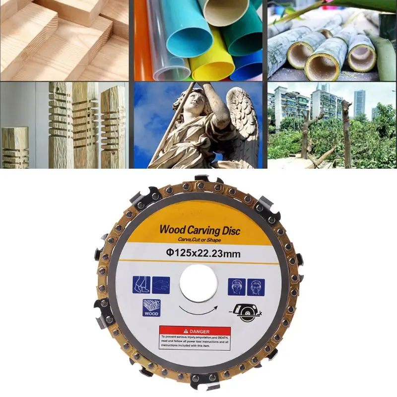 5inch 22mm Diameter 9 Tooth Chainsaw Disc for Angle Grinders Circular Saw Blade Drop Shipping