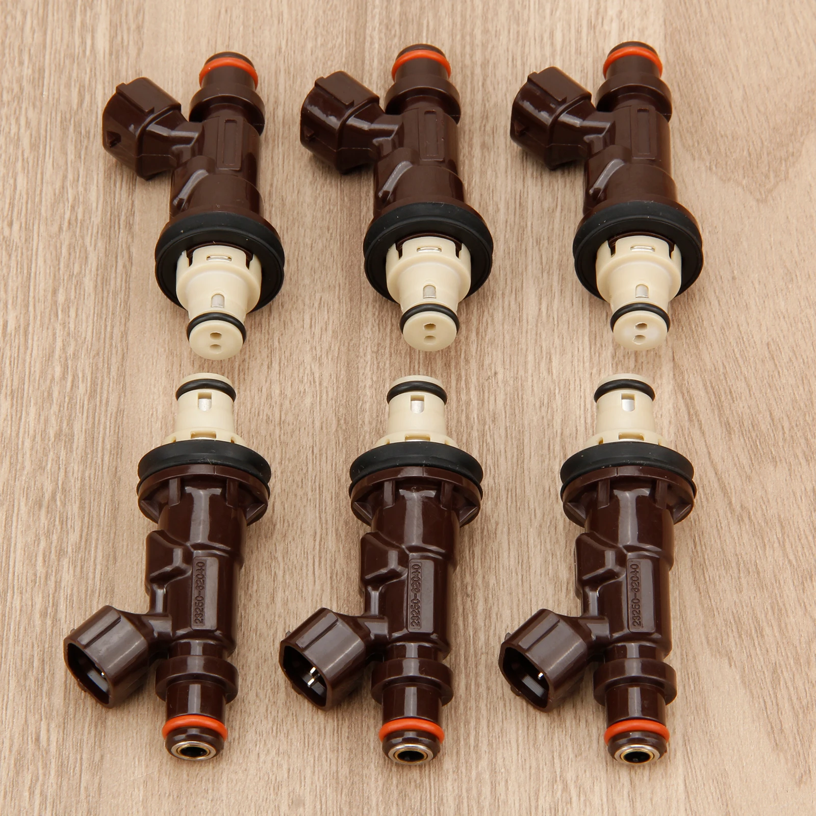 

OEM 23250-62040 Set 6 Fuel Injectors For Denso Toyota Tacoma 4Runner Tundra 3.4L