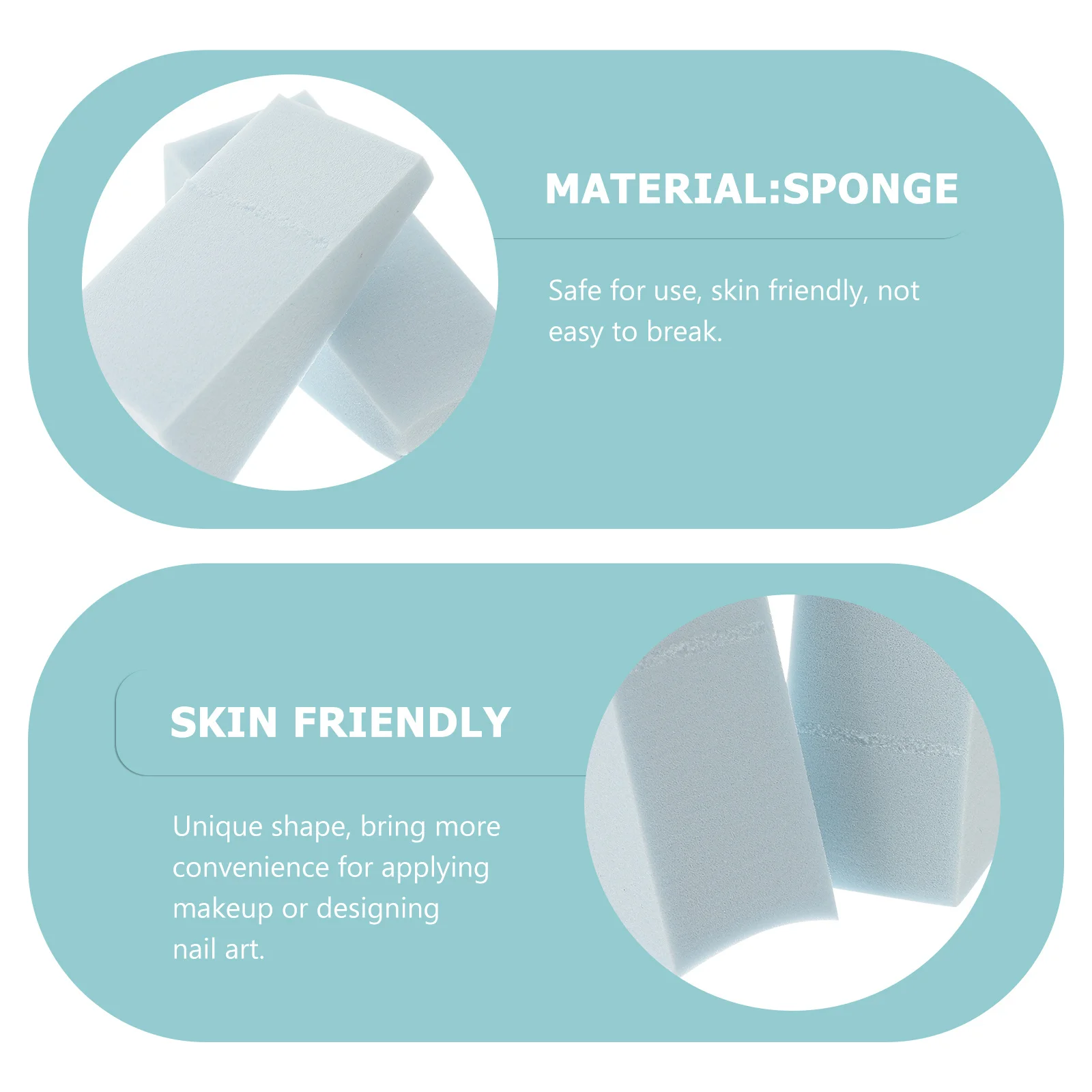 24 pièces Nail Art éponge cale doux réutilisable manucure fournitures pour ongles dégradés bricolage Nail Design éponge applicateur Kit