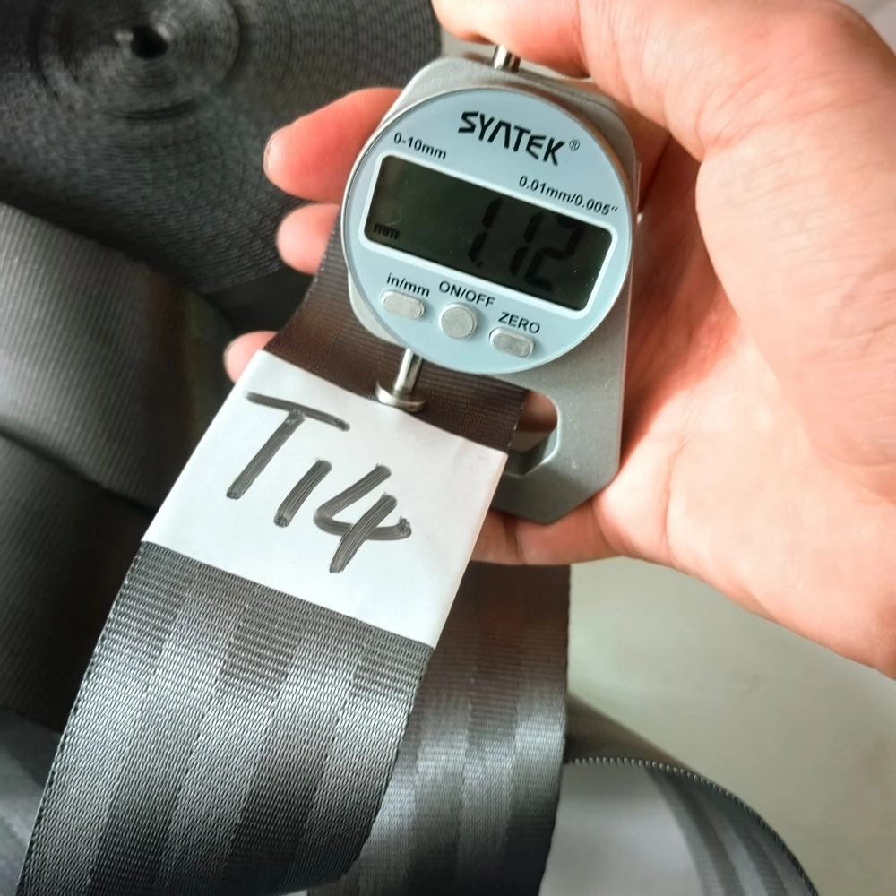 JOORMOM Thickened Medium Gray（T14）3M-30M Car Seat Belt webbing Personalized Modification Seat Belt Webbing