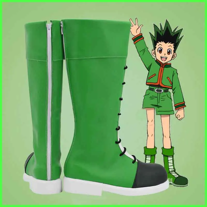 Buty do cosplayu Gon Freecss, anime Hunter, akcesoria do role-playing na Halloween dla mężczyzn