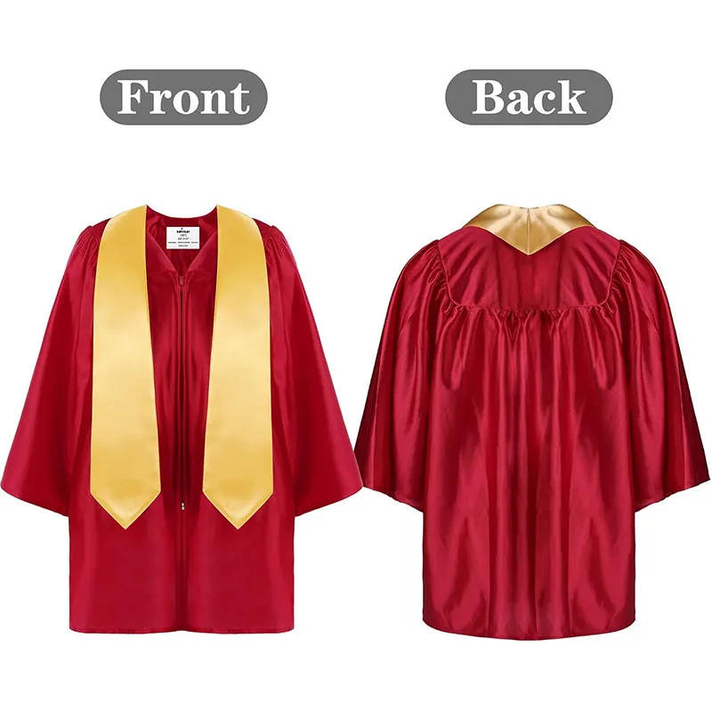 Kinder-Abschlussrobe und -Mütze Set für Jungen und Mädchen, Vorschul-Diplom-Uniform, Kindergarten-Abschlusskleid, Akademische Uniform
