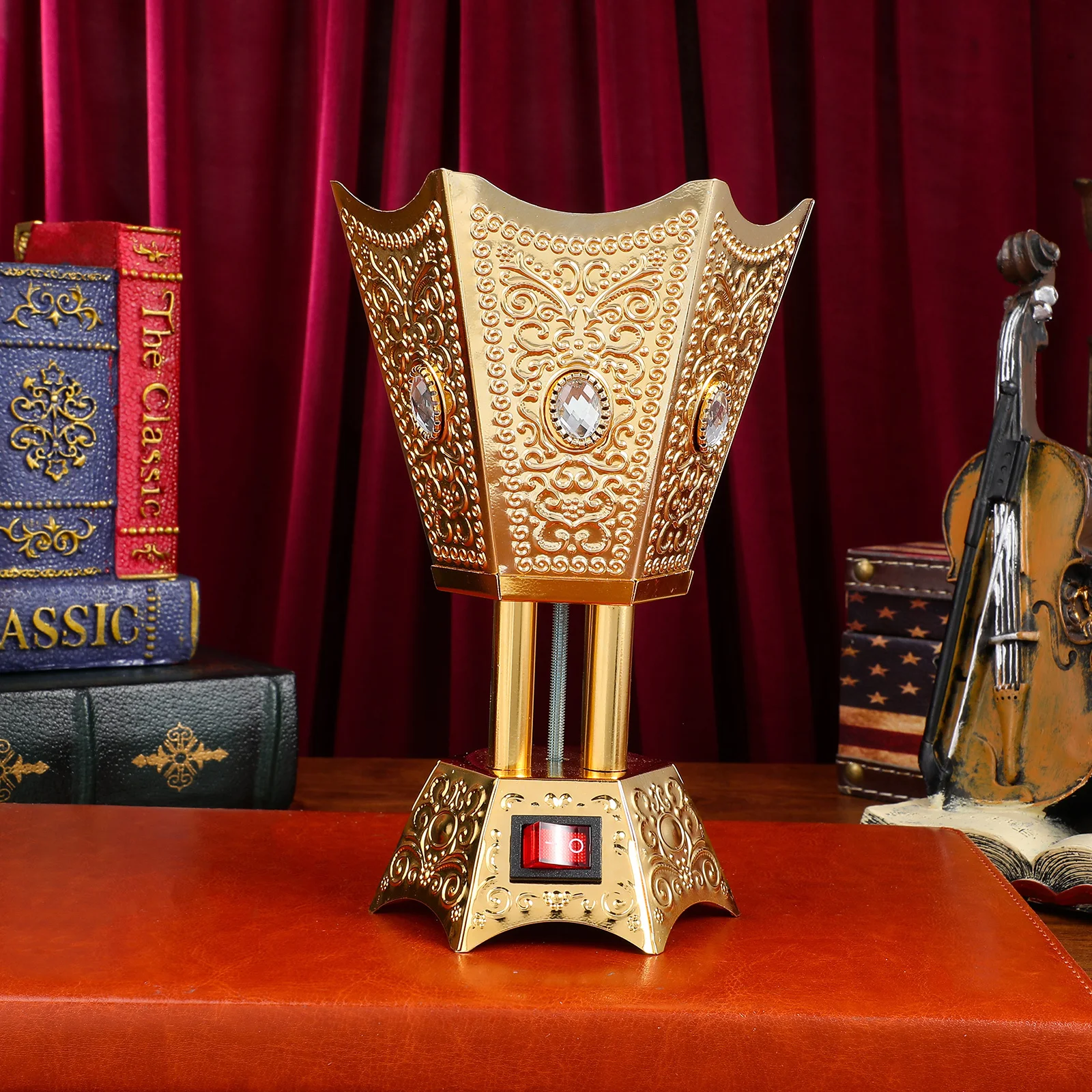 

Electric Incense Burner Sturdy Retro Design Plug-in Desktop Censer Holder Decorative Incense Burner for Office