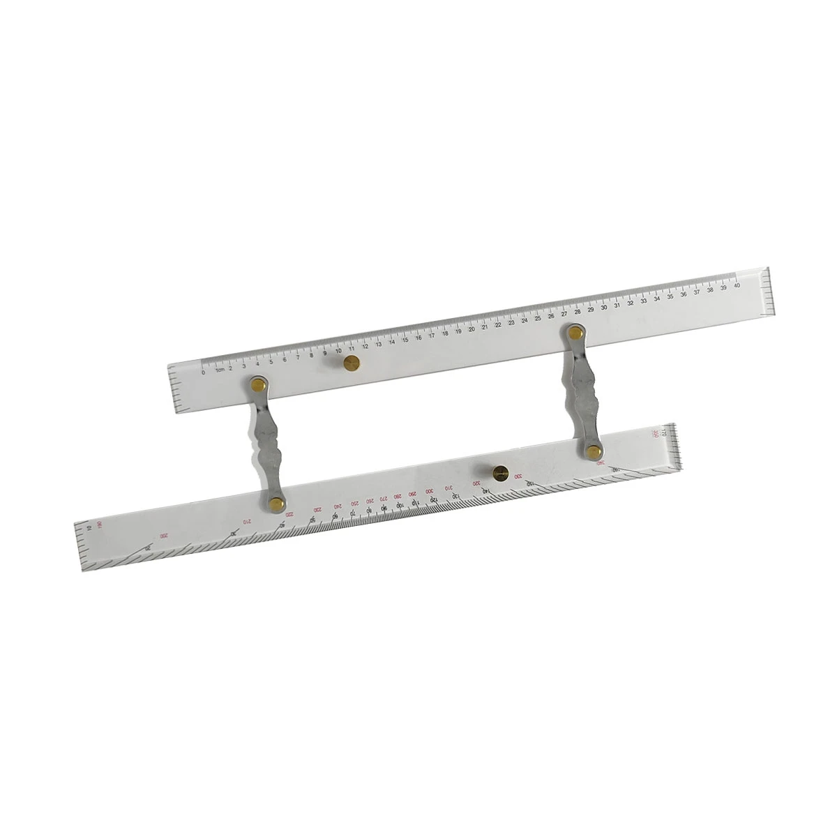 Marine Navigation Parallel Ruler Clear Scale High Accuracy Transparency Boat Ship Drawing Parallel Ruler 450mm/17.71in