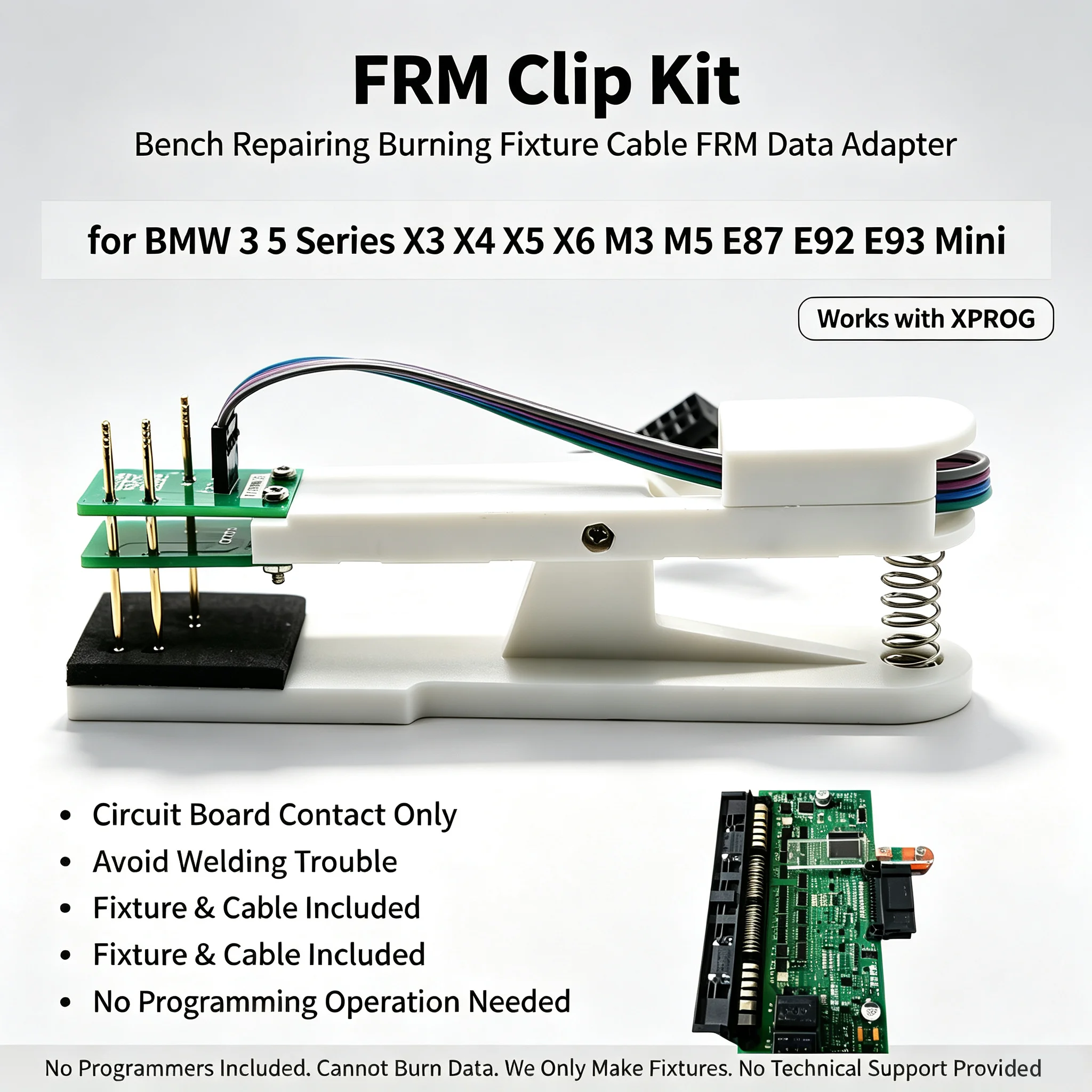 DYKB FRM Clip Kit Modules Data Recovery Pogo Pin Adapter Program Burn For BMW Flash ECU Programs Data Recovery Programming Tools
