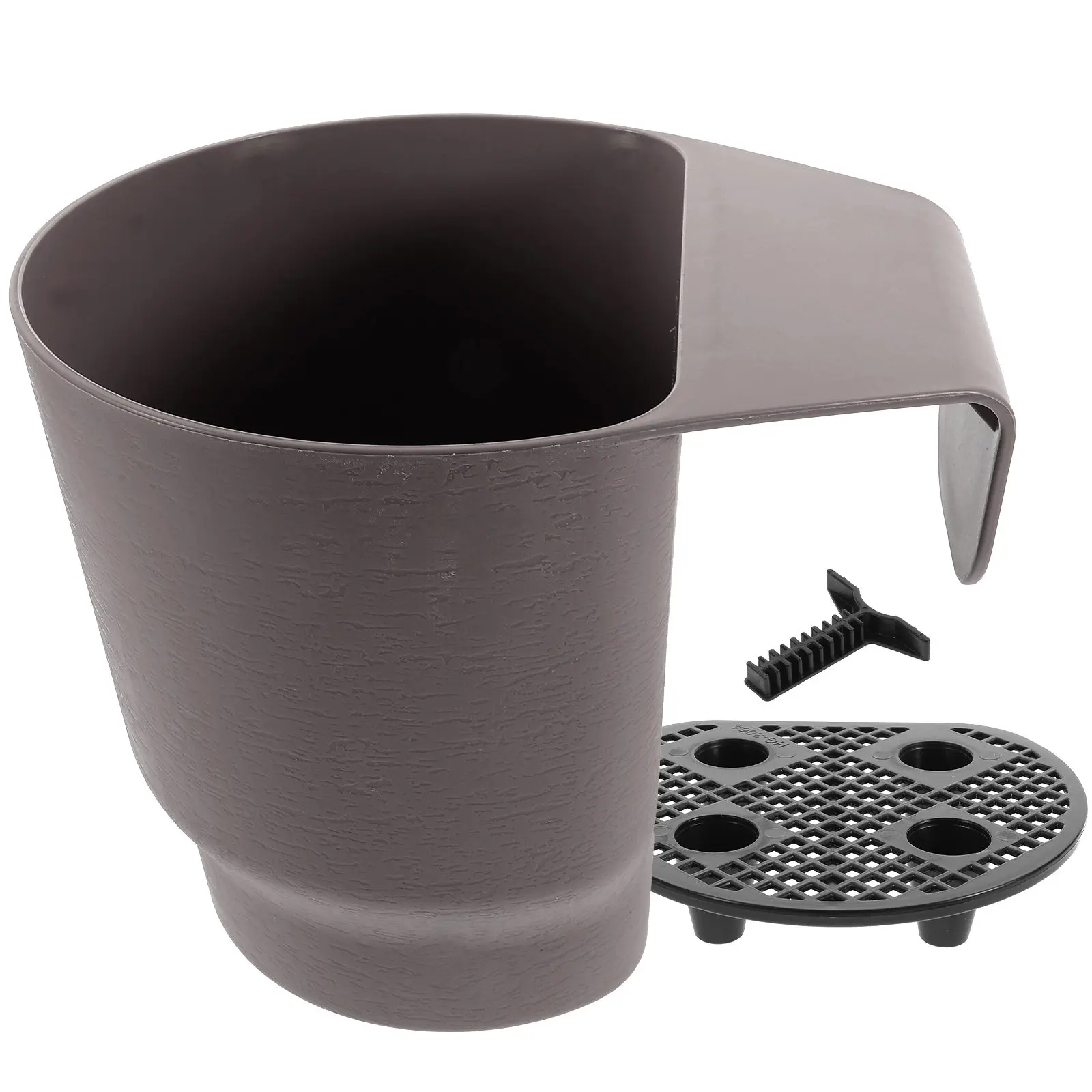 Hanging Plant Pot Garden Flower Pot Balcony Railing Planter Patio Holders Plant Planting Pot Basket Courtyard Balcony Supplies