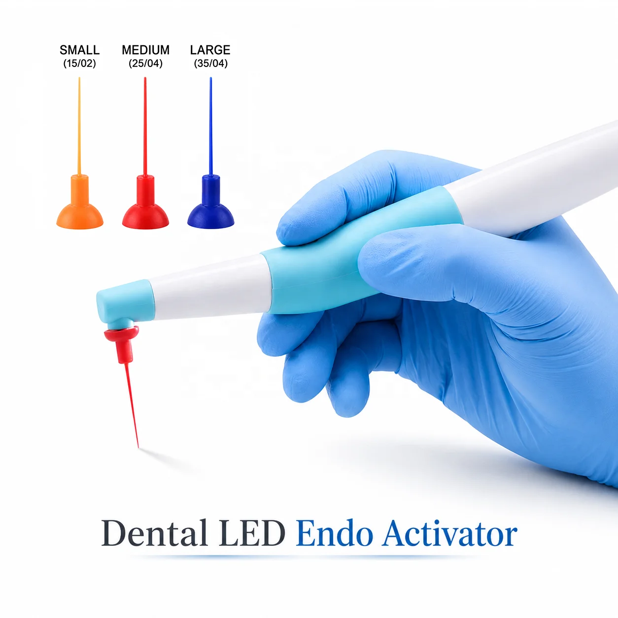 Dental LED Endo Activator Endo Ultrasonic Irrigator Root Canal Vibration Cleaning Dental Irrigator Root Canal with 60Pcs Tip