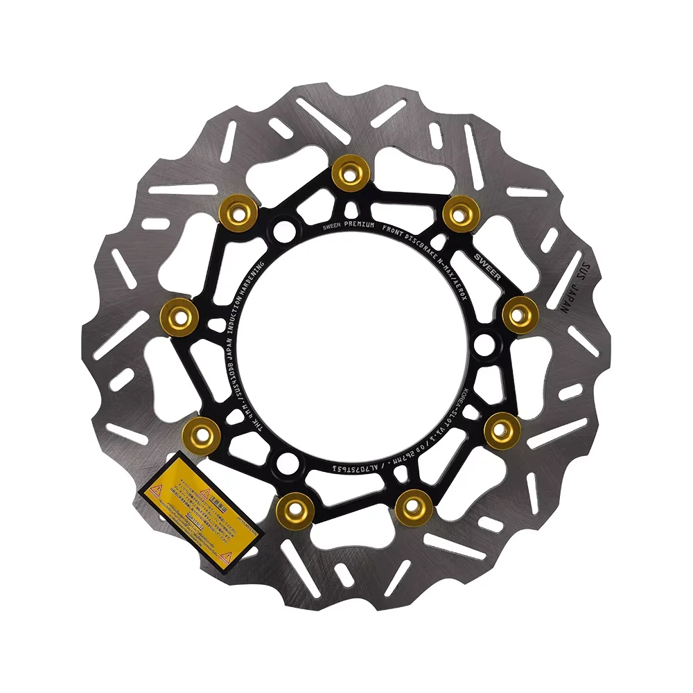 For YAMAHA NMAX155 Nmax 155 NMAX 155 2017-2024 Modification Brake Disc 267MM Floating Disc V-shaped disc rotor modification