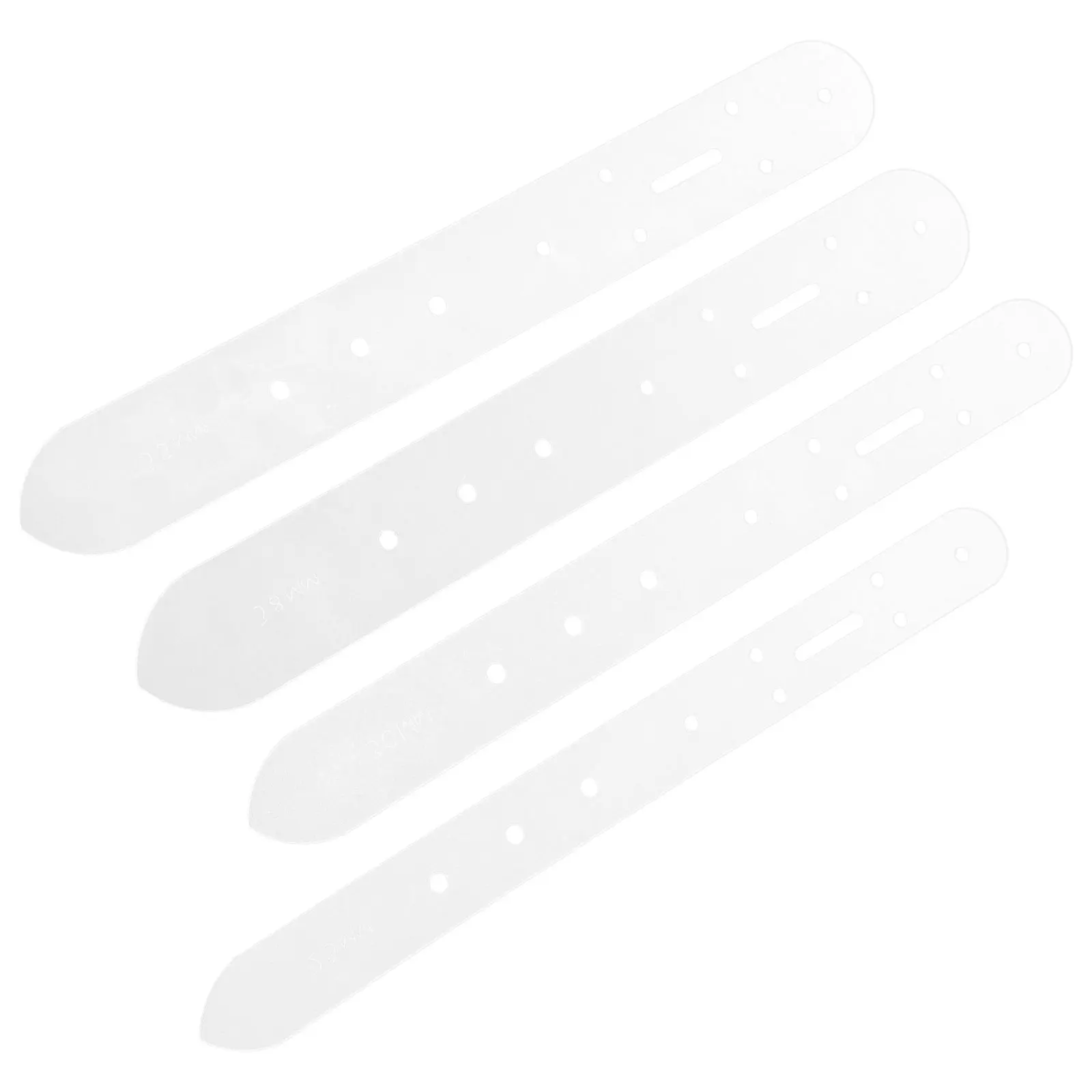 

4Pcs Belt Punching Positioning Stencil Craft Tools Belt Hole Punch Template for Craft Hole Punch Stencil