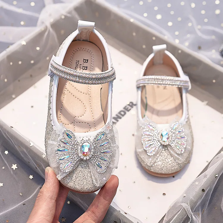 Strass-Haken-und-Schlaufen-Mädchen-Mary-Jane-Schuhe für Partys, Hochzeiten, Shows, elegante, süße Prinzessinnenschuhe – Detail 5