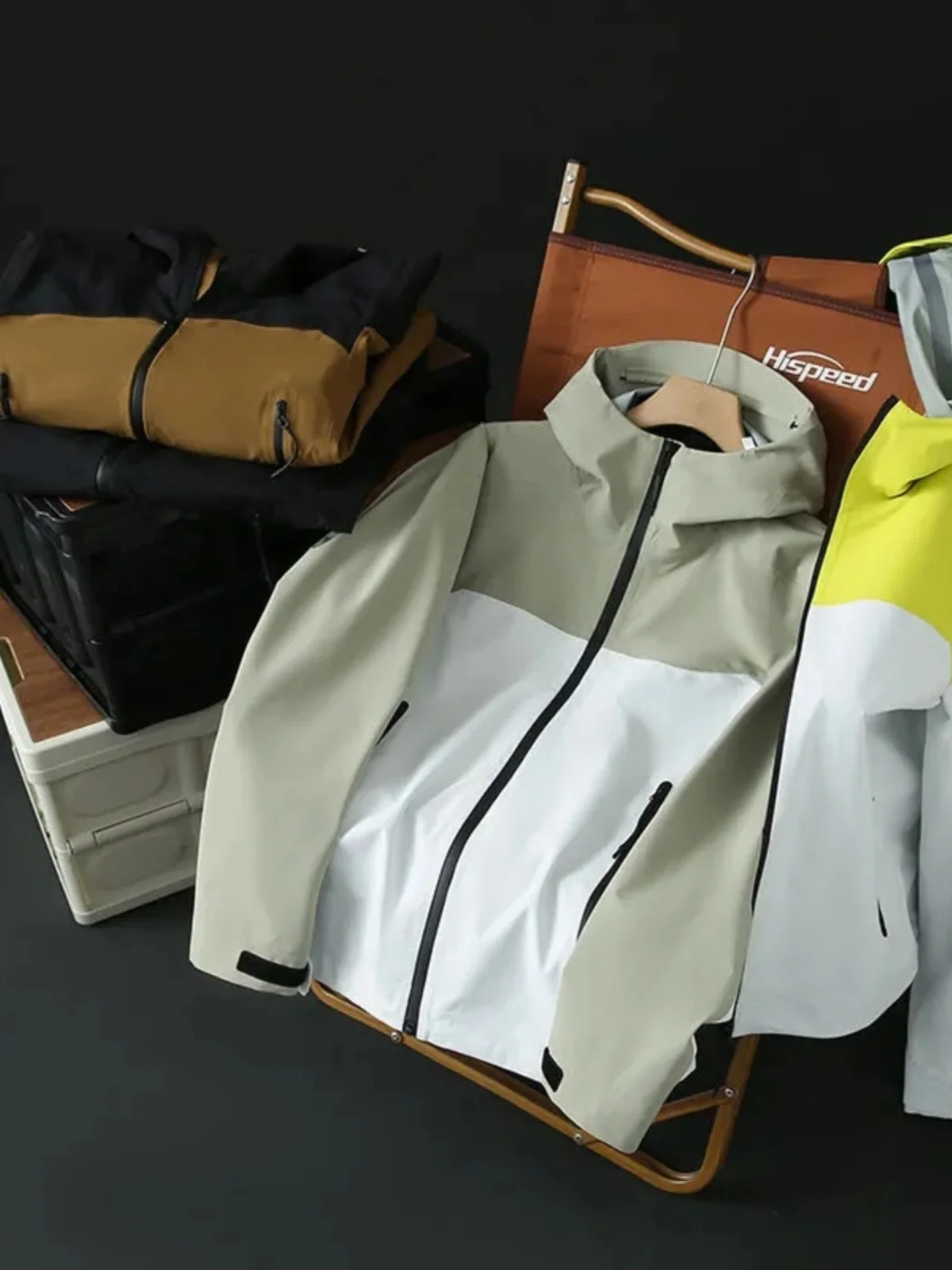 

Мужская ветрозащитная и водонепроницаемая куртка с капюшоном Tee-Proof Technology для активного отдыха, весна-лето, дизайн в стиле Color Block