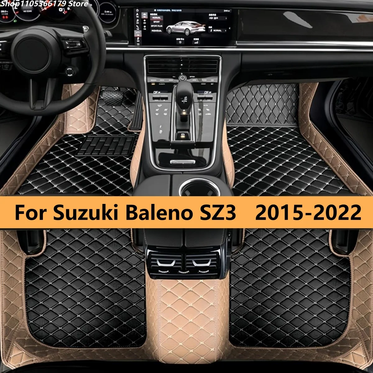 

Автомобильные коврики для Suzuki Baleno SZ3 2015-2022, кожаные, полный комплект
