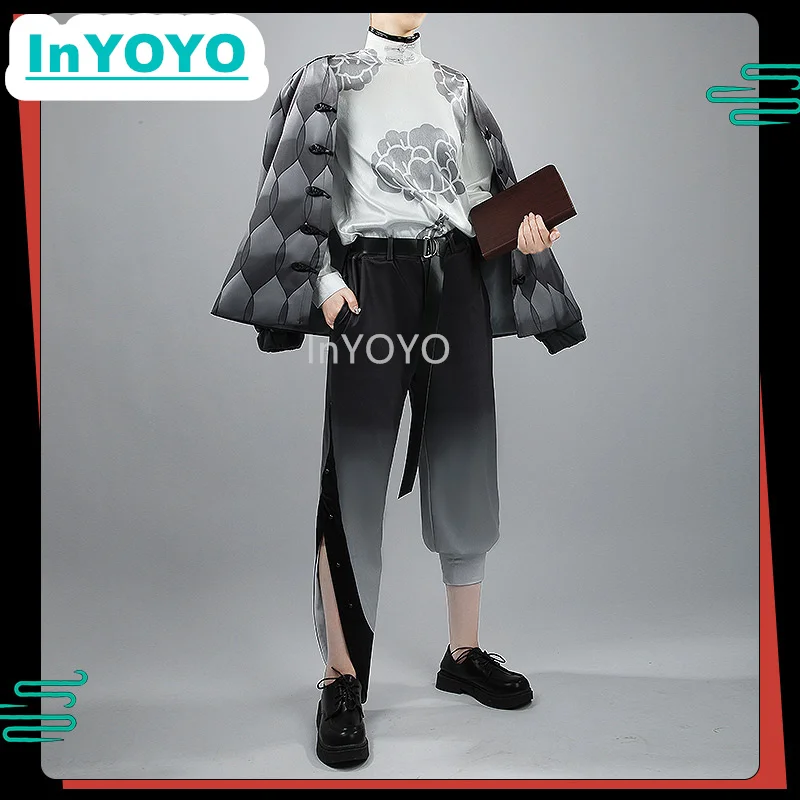 InYOYO Ittetsu Saiki Asia Travel Cosplay Costume VTuber Nijisanji 2023 New Clothes Fashion Unifrom Daily Wear Halloween Party Ou