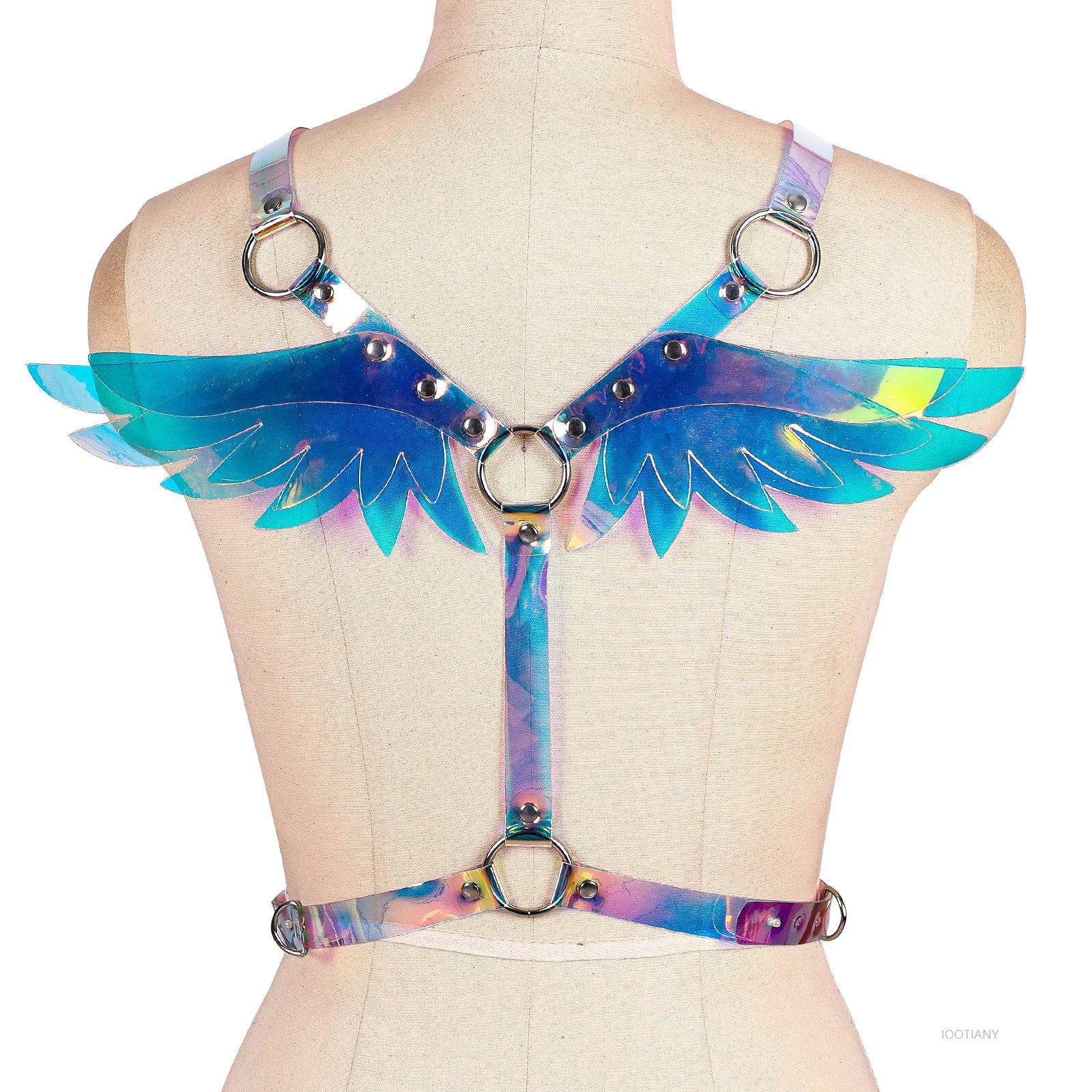 

Halloween Sexy Lingerie Women's Belt Pu Leather Suspender Gorgeous Angel Wings Gothic Vibrant Harajuku Belt Punk Rave Accessory