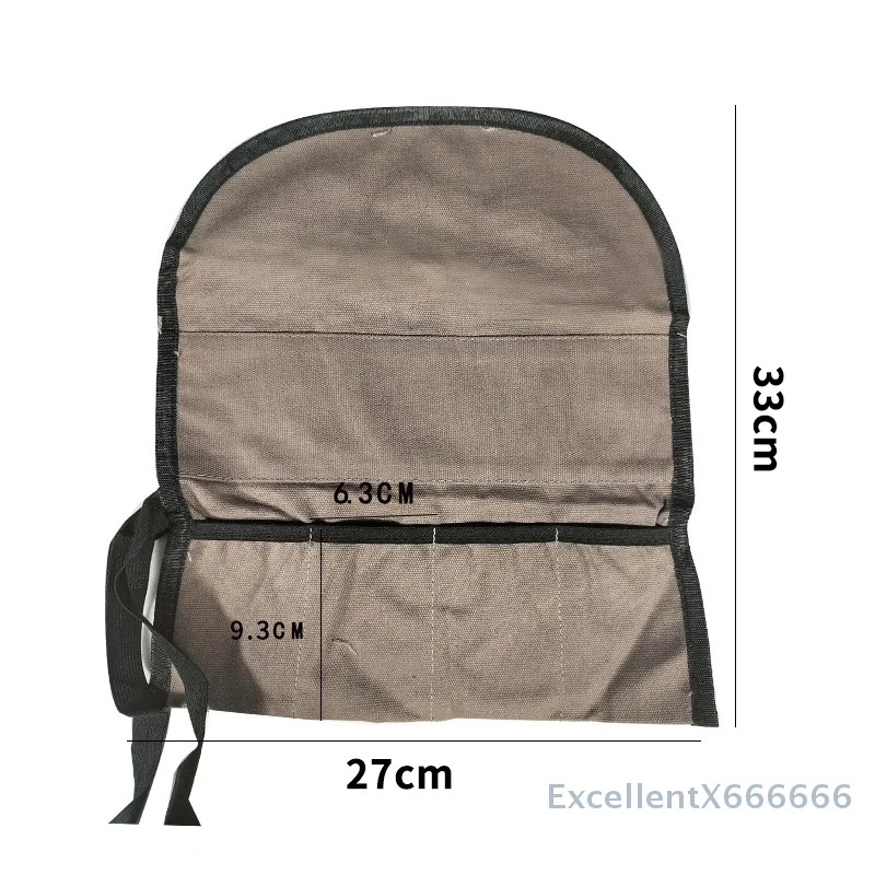 Versatile Woodworking Equipment Storage Bag Including Carving Chisels, Made Of Tough Canvas For Hobbyists And Professionals