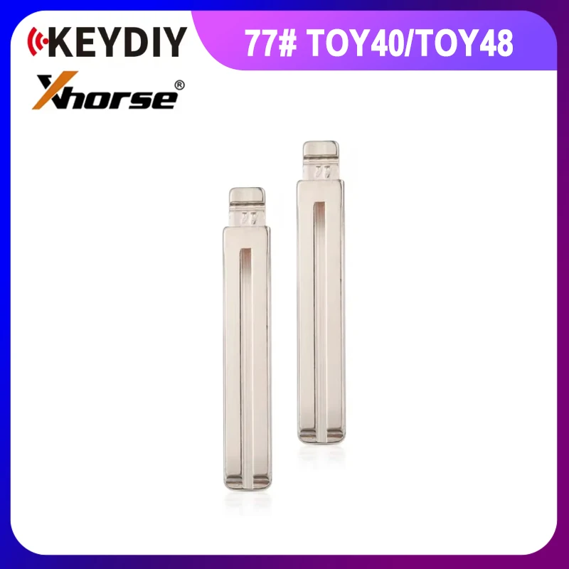 

10pcs Car Flip Key Blade Lishi TOY48 TOY40 KD Key Blank 77# for Toyota Camry Corolla Auris Lexus ES GS for KEYDIY Xhorse Remote