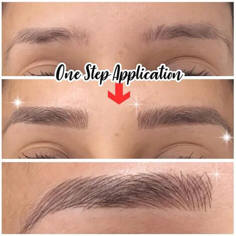 Autocollant de sourcils à base d'eau 6D, faux sourcils ressemblant à des cheveux, autocollants de tatouage, imperméable, longue durée, rehausseurs de sourcils, outils de maquillage