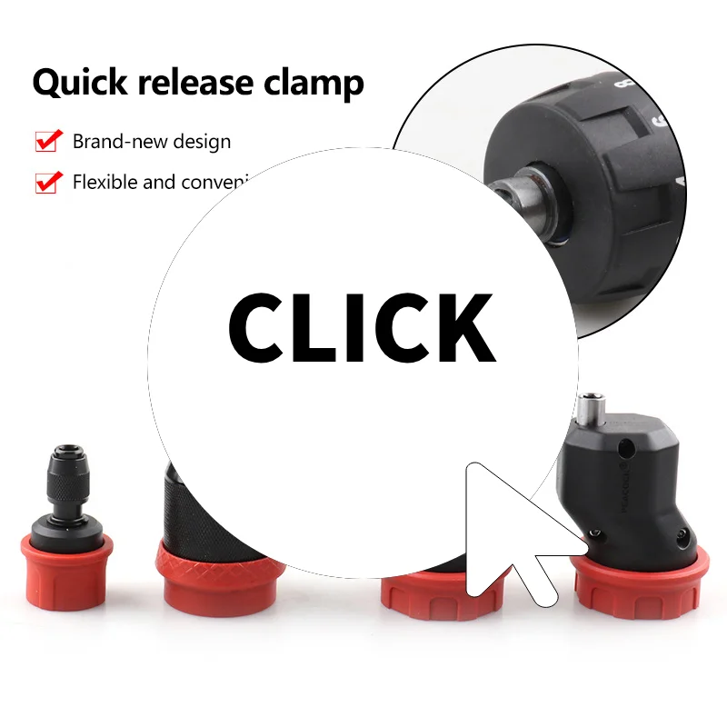 

Быстросъемный патрон для переоборудования сверл для шестигранных бит 6,35 мм, совместимый с проводными и аккумуляторными электрическими дрелями