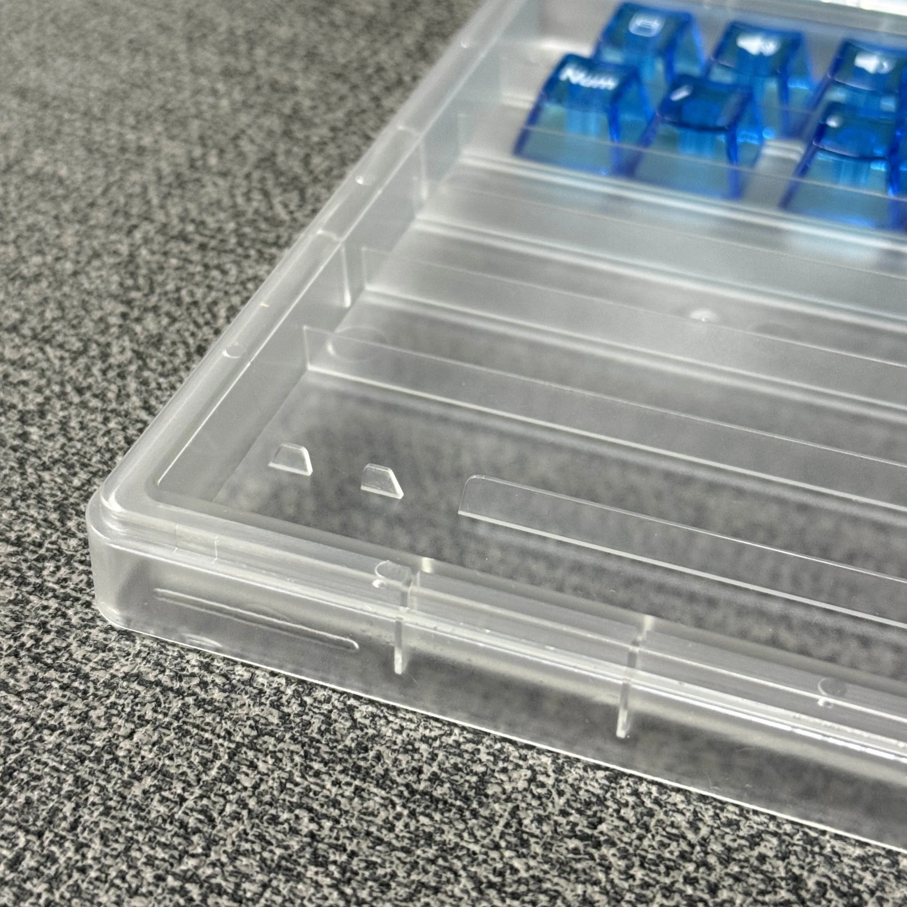 Dustproof Transparent Keycap Storage Box 3-layer Display Stackable Support MOA XDA MAO CHERRY OEM Keycap Storage Box with Lid view 6