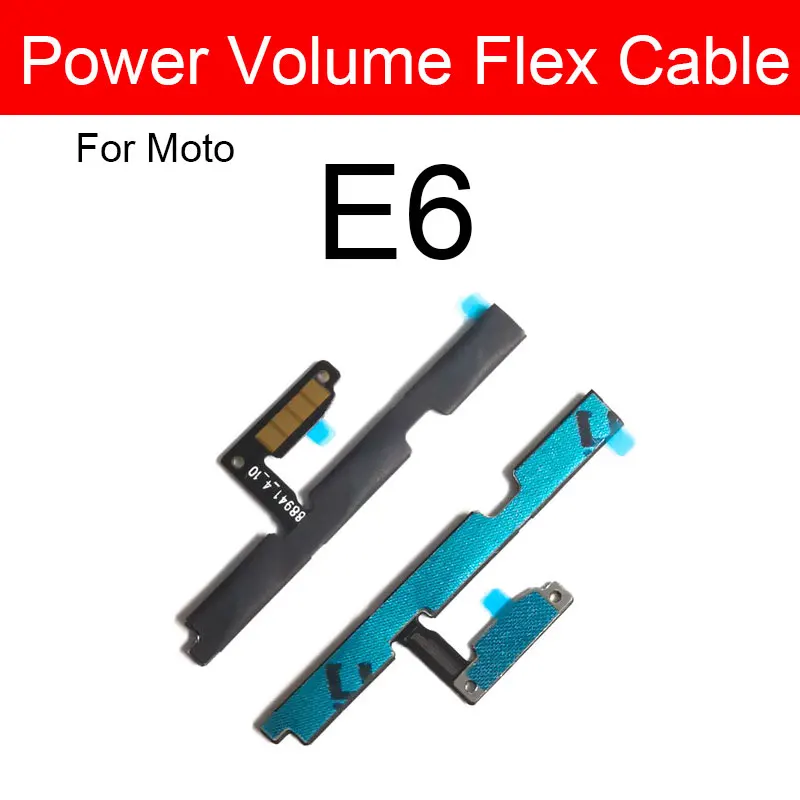 Power Volume Flex Cable For Motorola Moto E3 E4 E5 E6 E7 Plus Play E6s E5 Play Go E 2020 E7i E7 Power On Off Button Volume Cable