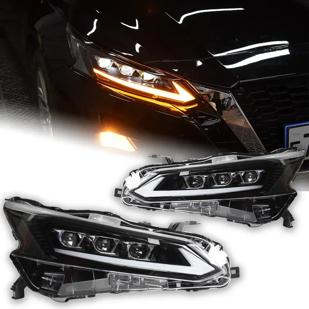 Car Lights for Nissan Altima Headlight Projector 2018-2021 Teana Head Lamp LED Headlights Drl Lens Automotive Accessories