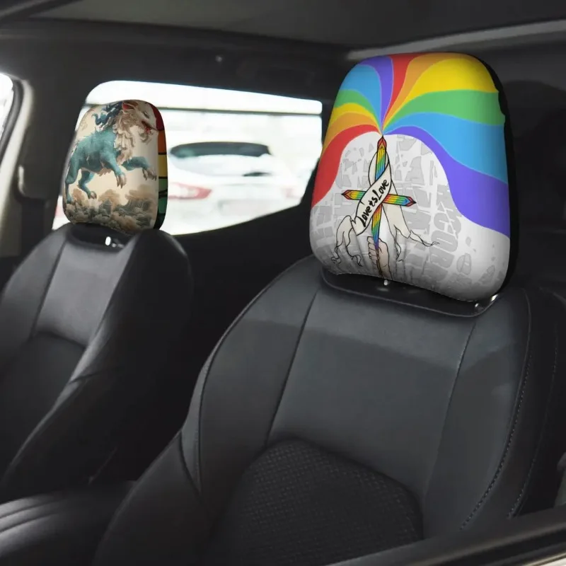 Abdeckung für die Kopfstütze des Autos, 2 Stück | Maßgeschneiderte Auto-Kopfstützenabdeckungen – passend für alle Modelle |   Personalisierte Muster und Fotos |   Einzigartiges Autodekor