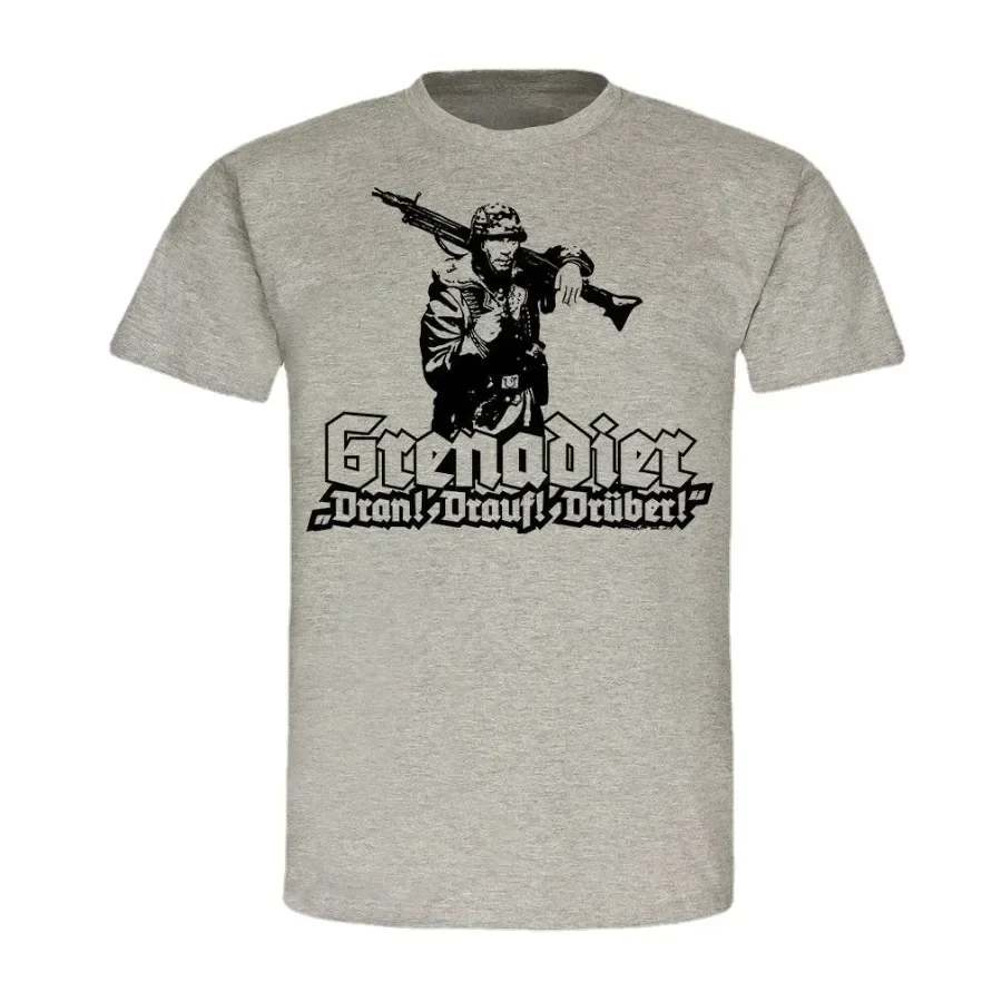 Premium Cotton Short Sleeve O-Neck Mens T Shirt New  Panzergrenadier Battle Call Bundeswehr MG42 Grenadier T-Shirt.